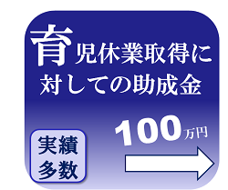 育児休業取得に対しての助成金